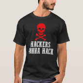 Hackers zullen de veiligheid van de hack en het Ca T-shirt (Voorkant)