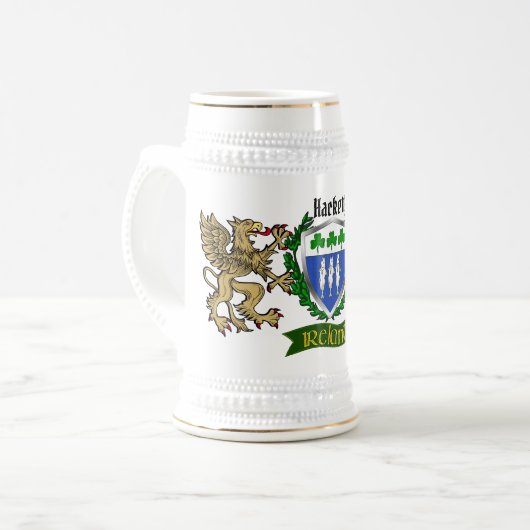 Hackett Irish Shield Beer Stein Bierpul (Voorkant links)