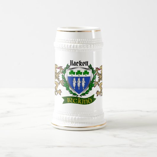 Hackett Irish Shield Beer Stein Bierpul (Center)