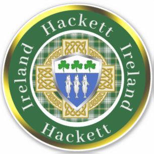 Hackett Shield & Celtic Cross gepersonaliseerd Sticker