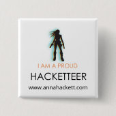 Hacketter-Button Vierkante Button 5,1 Cm (Voorkant)