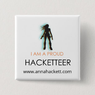 Hacketter-Button Vierkante Button 5,1 Cm
