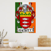 Hackettlaag voor wapenafdrukken poster (Keuken)
