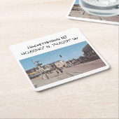 Hackettstown NJ Map Coördinaten  stijl Kartonnen Onderzetters (Schuin)