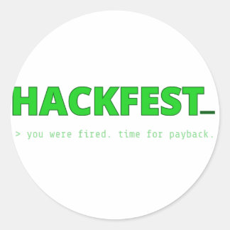 Hackfest Titel Scherm Sticker