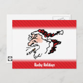 Hackin Santa Funny Cartoon Feestdagenkaart (Voorkant / Achterkant)