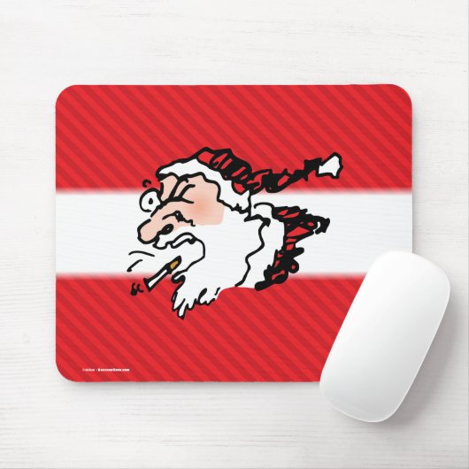 Hackin Santa Funny Cartoon Muismat (Met muis)