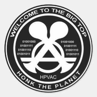 Hacking Sticker HPVAC Binaire HONK!