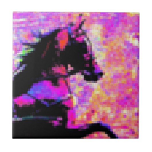 Hackney in Harness Tegeltje (Voorkant)