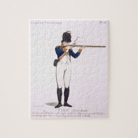 Hackney Volunteer, bord 49 van 'Loyal Volunteers' Legpuzzel (Verticaal)