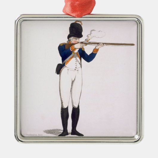 Hackney Volunteer, bord 49 van 'Loyal Volunteers' Metalen Ornament (Voorkant)