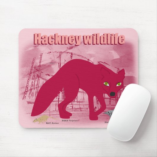 Hackney Wildlife Fox muismat (Met muis)