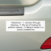 Hacktivism Sticker (Op auto)