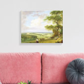 Hackwood Park, Hampshire (olie op canvas) Canvas Afdruk (Insitu (Woonkamer))