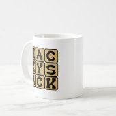 Hackysack, voetbaltas koffiemok (Voorkant links)