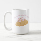 Had a Panic Attack for Breakfast Cute Croissant Koffiemok (Links)