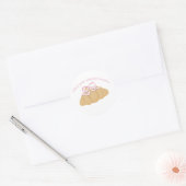 Had a Panic Attack for Breakfast Cute Croissant Ronde Sticker (Envelop)