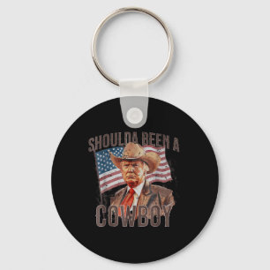 Had een cowboy Trump 2024 moeten zijn 4 juli U Sleutelhanger
