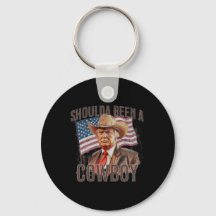 Had een cowboy Trump 2024 moeten zijn 4 juli U Sleutelhanger
