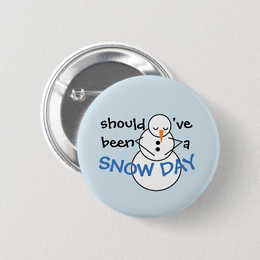 Had een sneeuwdagknop moeten zijn ronde button 5,7 cm (Voorkant /achterkant)