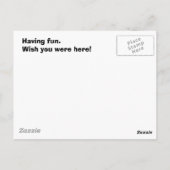 Had Fun, wou dat je hier was! Briefkaart (Achterkant)