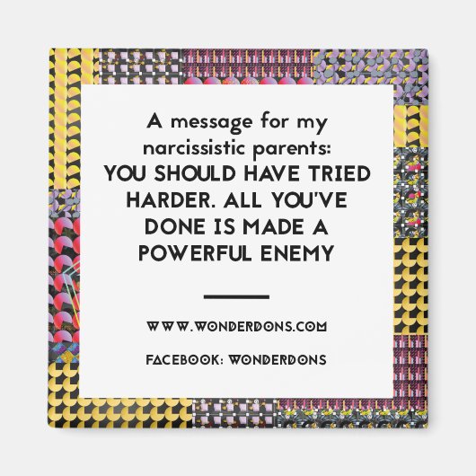 Had harder moeten proberen koelkast magneet (Voorkant)