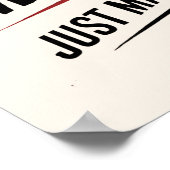 Had ik al gezegd dat ik een marathon heb gelopen? poster (Hoek)