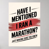 Had ik al gezegd dat ik een marathon heb gelopen? poster (Voorkant)