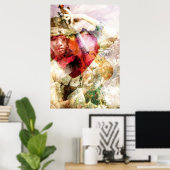 Had ik niet gedacht (Violin Art Poster) Poster (Thuiskantoor)