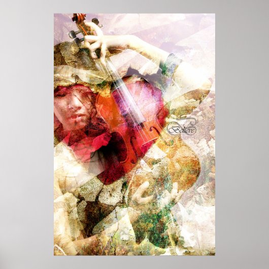 Had ik niet gedacht (Violin Art Poster) Poster (Voorkant)