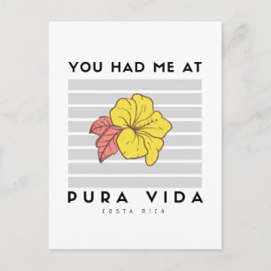Had me bij Pura Vida Costa Rica Hibiscus Briefkaar Briefkaart