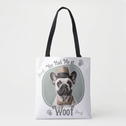 Had me bij Woof Pet Dog Foto Tote Bag (Voorkant)