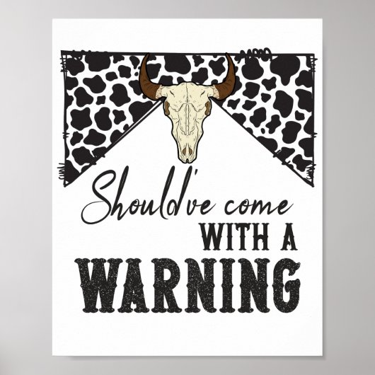 Had met een waarschuwing moeten komen poster (Voorkant)