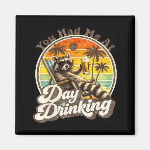 Had op dag drinken grappige retro strand zomer magneet