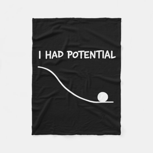 Had Potentieel Grappige Quote Sarcastische Quote W Fleece Deken (Voorkant)