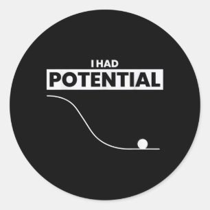 Had Potentieel Grappige Sarcastische Minimaal Quot Ronde Sticker