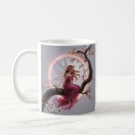 Hada mágica entre flores de cerezo – Ilustración d Koffiemok