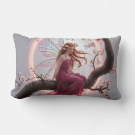 Hada mágica entre flores de cerezo – Ilustración d Kussen