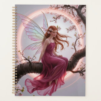 Hada mágica entre flores de cerezo – Ilustración d Planner
