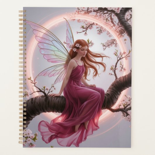 Hada mágica entre flores de cerezo – Ilustración d Planner (Voorkant)