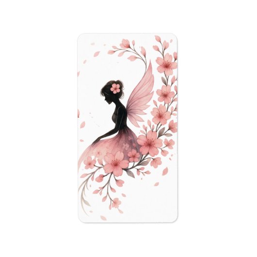 Hada Rosa con Flores de Sakura Etiket (Voorkant)