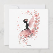 Hada Rosa con Flores de Sakura Feestdagenkaart (Achterkant)