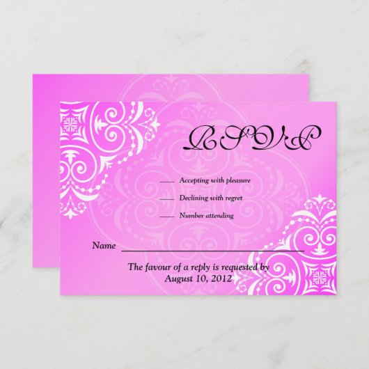 Hadassah custom Bat Mitzvah Invitation RSVP (Voorkant / Achterkant)