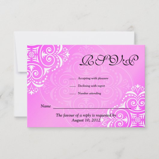 Hadassah custom Bat Mitzvah Invitation RSVP Kaartje (Voorkant)