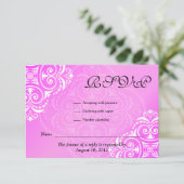 Hadassah custom Bat Mitzvah Invitation RSVP Kaartje (Staand voorkant)