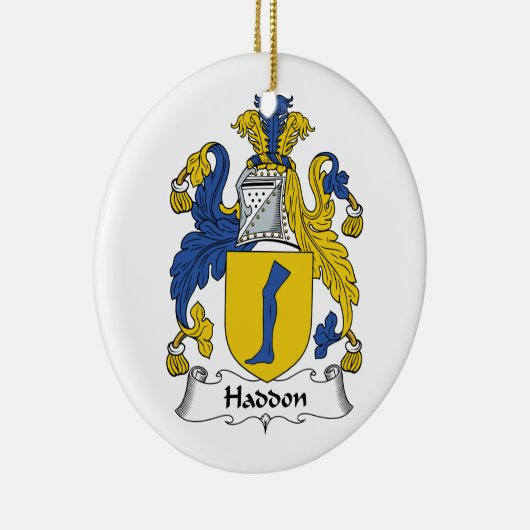 Haddon Family Crest Keramisch Ornament (Rechts)