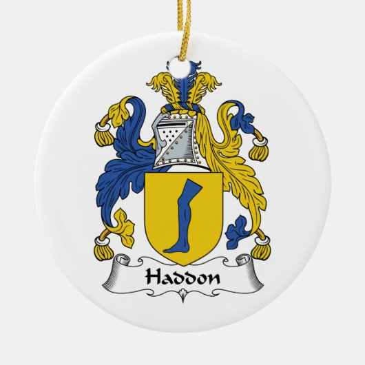 Haddon Family Crest Keramisch Ornament (Voorkant)