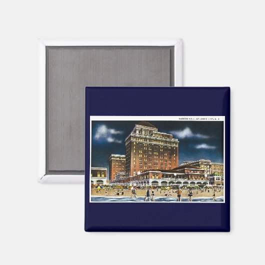 Haddon Hall, Atlantic City, New Jersey Magneet (Voorkant / Achterkant)