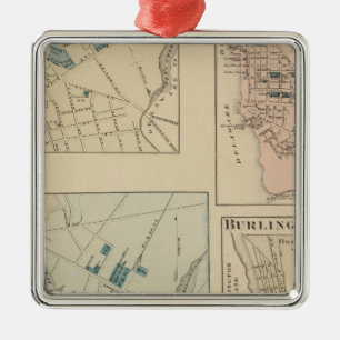 Haddonfield, Gloucester City, Burlington Metalen Ornament