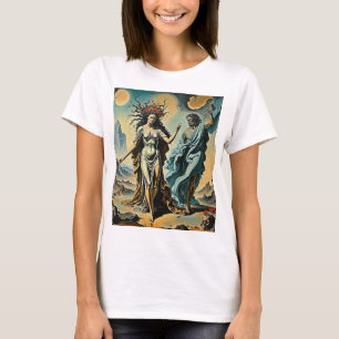 Hades en Persephone dalen af naar de onderwereld T-shirt